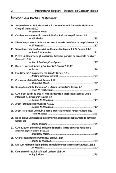 interpretarea scripturii cuprins2