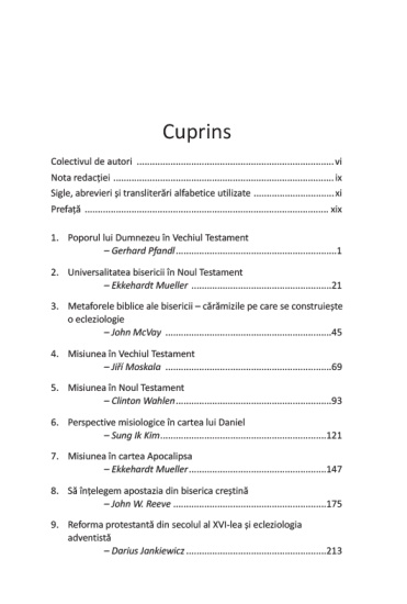mesajul misiunea si unitatea biserici cuprins1